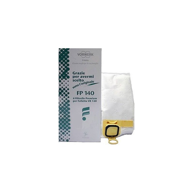6 SACCHETTI VK140 E VK150 ORIGINALI FOLLETTO -ricambi