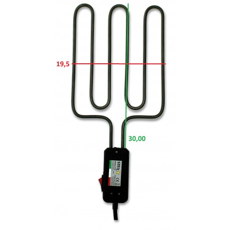 RESISTENZA 1900W CON IMPUGNATURA, PER BISTECCHIERA G6/RE6 STELLA