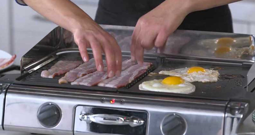 griglia elettrica per barbecue all'aperto